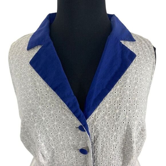 ModCloth 3X White Community Brunch Shirt Dress Cotton Cottagecore Retro 50s - Picture 5 of 10